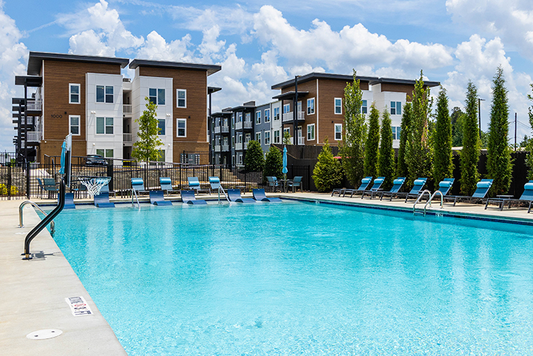 resort style pool